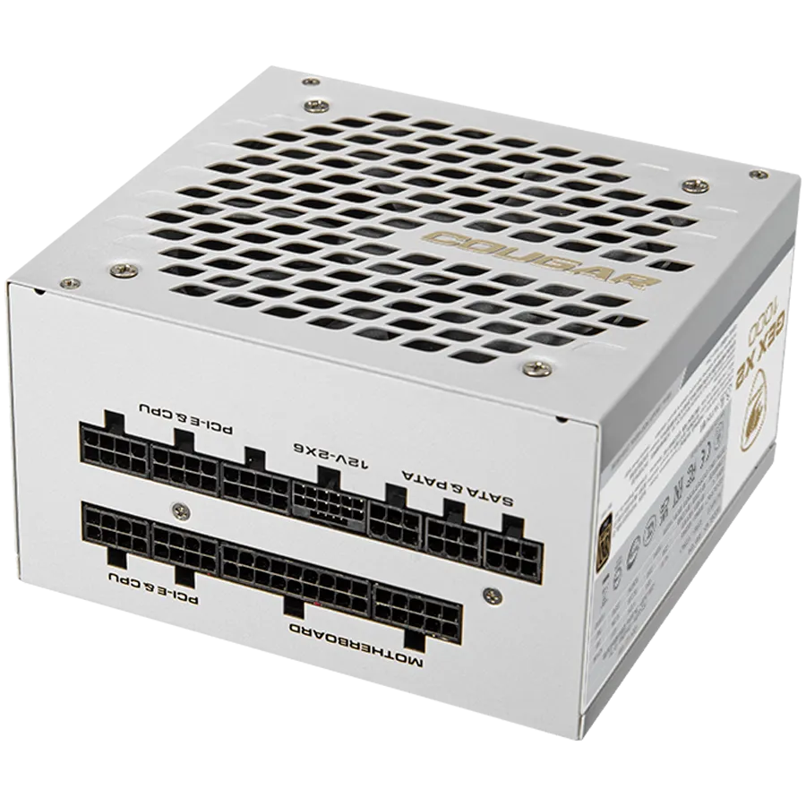 COUGAR GEXX2 1000 PSU,80 plus Gold, 1000W, Fully Modular, PCI-E 5.0 support, Color - WHITE Slika 2