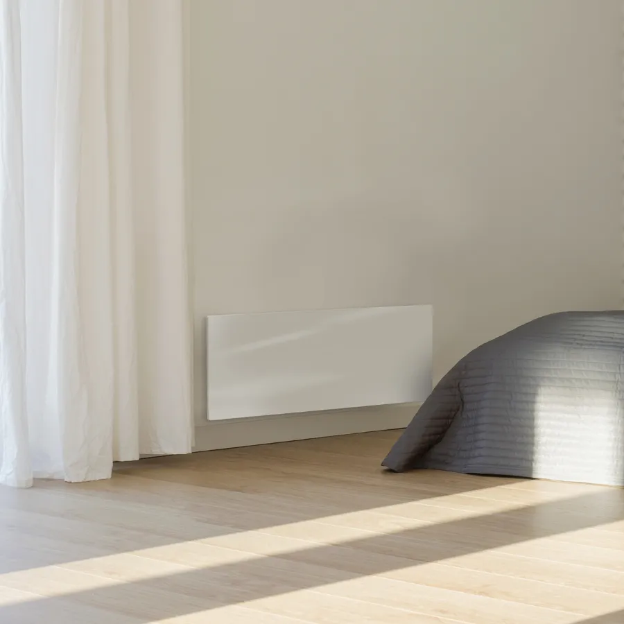 AENO Premium Eco Smart Heater, 700W, Tempered glass, Infrared+convection heating type, Plug type: Europe (E/F type), WHITE Slika 7