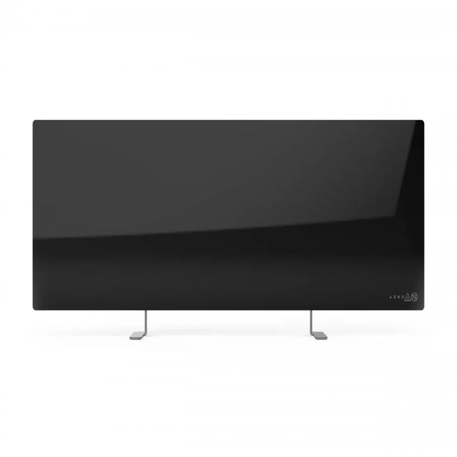 AENO Premium Eco Smart Heater, 700W, Tempered glass, Infrared+convection heating type, Plug type: Europe (E/F type), BLACK Slika 4