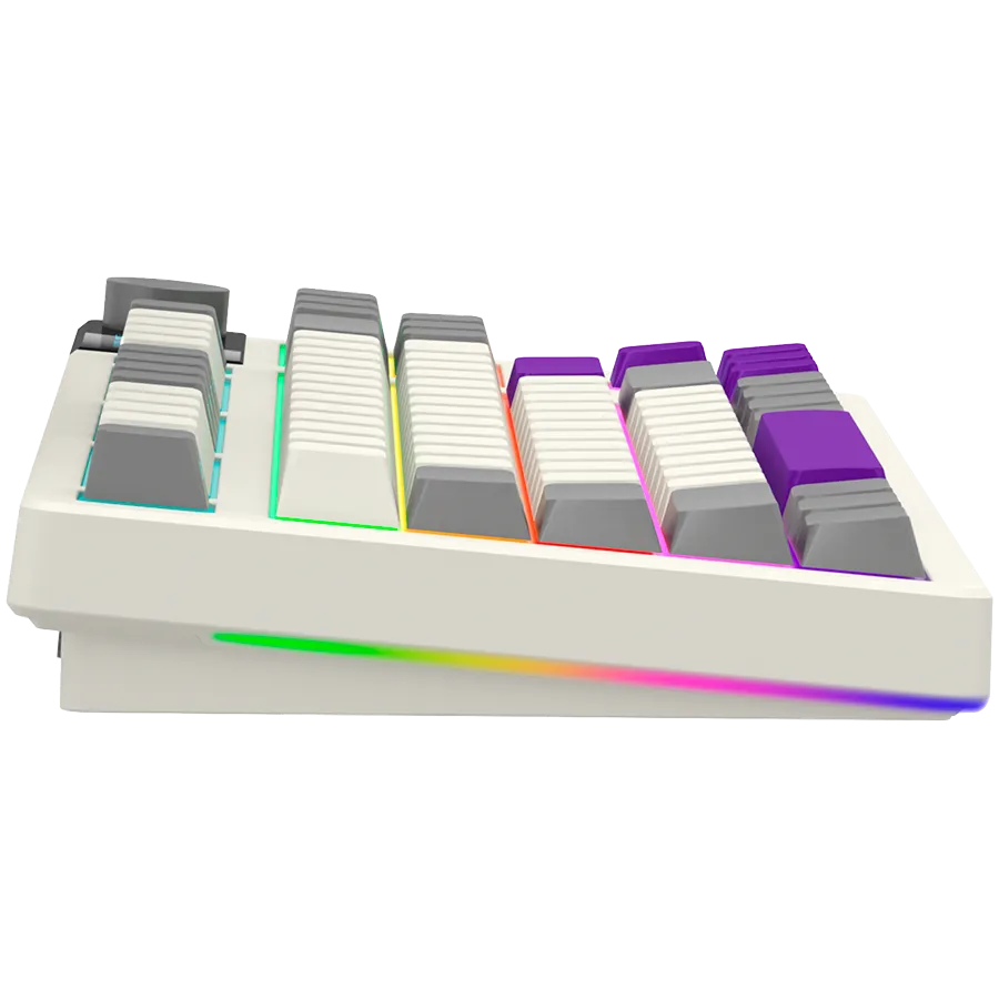 LORGAR KBP70TKLW, Wireless TKL Mechanical Gaming Keyboard Pro, Beige, EN layout Slika 4