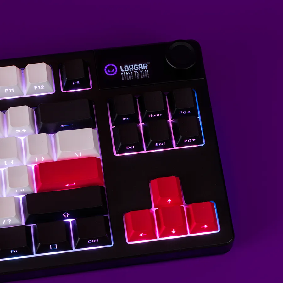 LORGAR KBP70TKLW, Wireless TKL Mechanical Gaming Keyboard Pro, Beige, EN layout Slika 12
