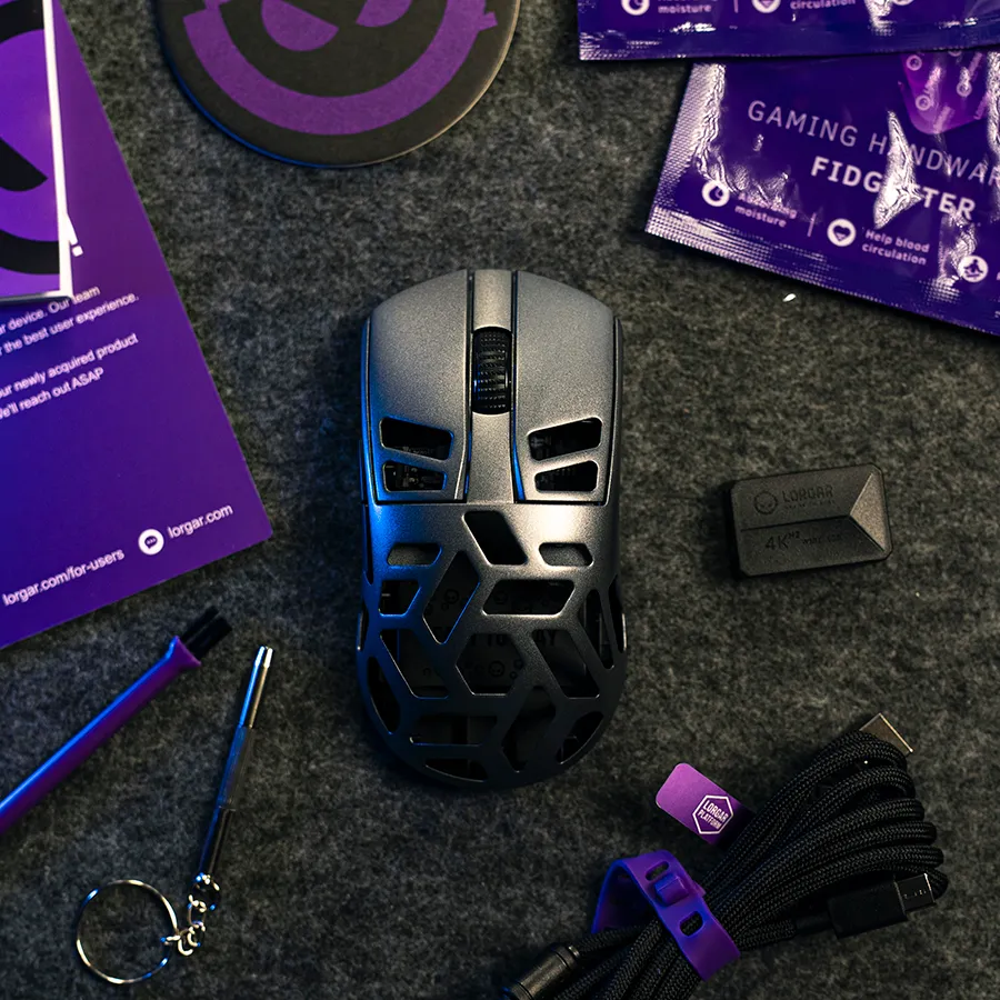 LORGAR MSE90W, Magnesium Alloy Wireless Gaming Mouse Elite, Dark Grey Slika 14