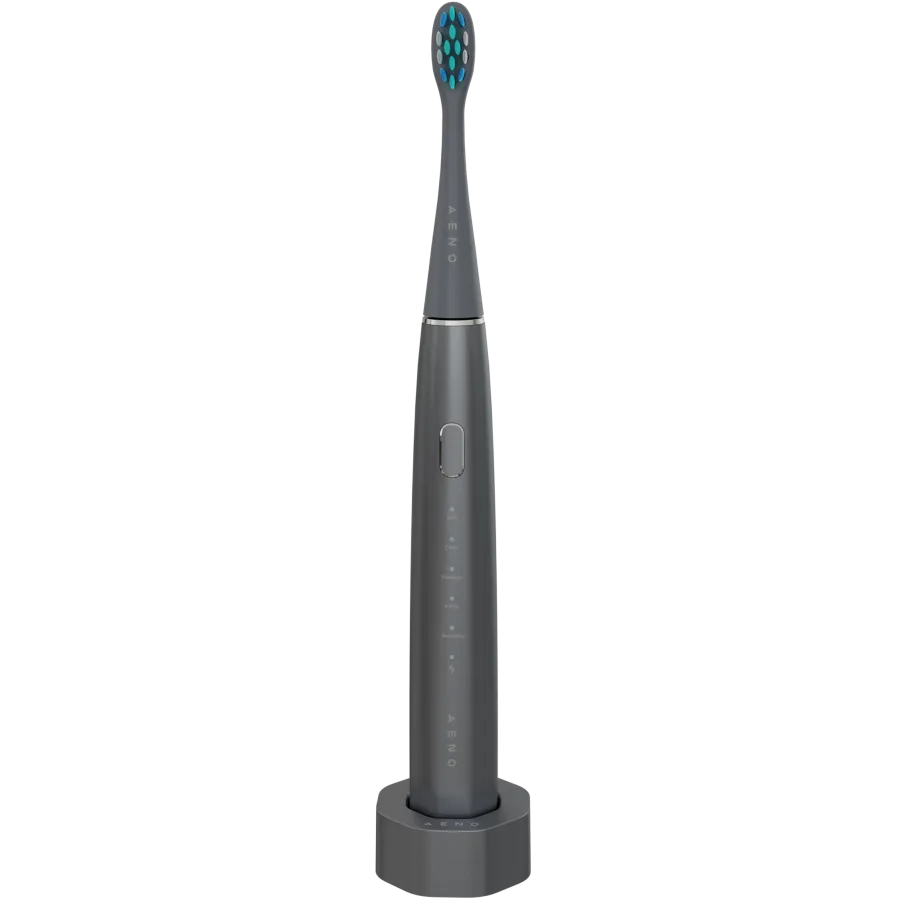 Wireless Tooth Brush, Grey, 3 Brush Heads, 1400mAh, Function: Soft, Clean, Massage, White, Sweep Slika 2