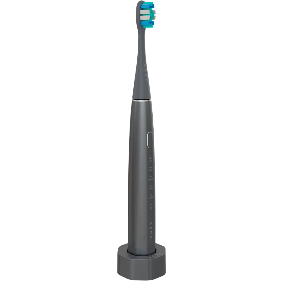 Wireless Tooth Brush, Grey, 3 Brush Heads, 1400mAh, Function: Soft, Clean, Massage, White, Sweep Slika 3