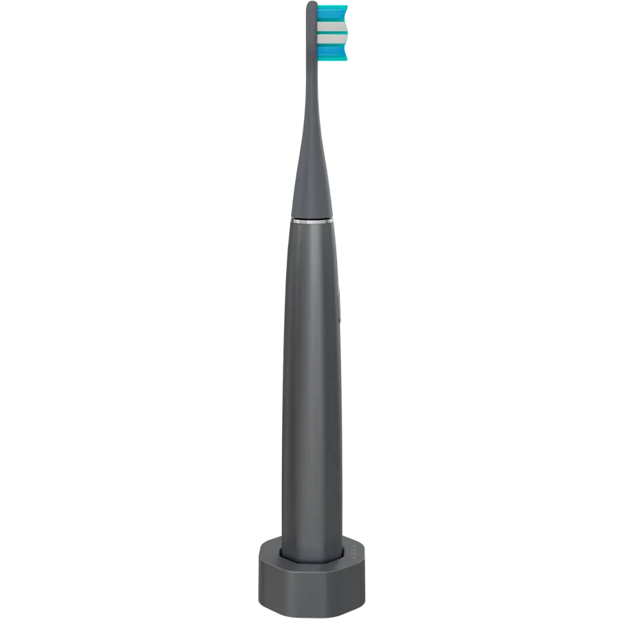 Wireless Tooth Brush, Grey, 3 Brush Heads, 1400mAh, Function: Soft, Clean, Massage, White, Sweep Slika 4