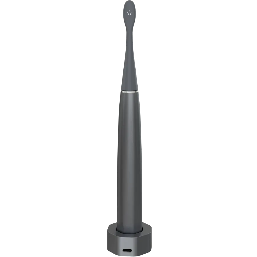 Wireless Tooth Brush, Grey, 3 Brush Heads, 1400mAh, Function: Soft, Clean, Massage, White, Sweep Slika 5