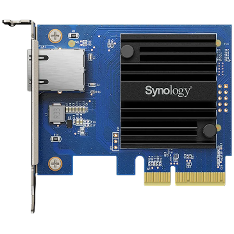 Synology E10G30-T1 Single-port 10GbE 10GBASE-T add-in card for Synology systems, PCIe 3.0 x4, Low Profile and Full Height, 5 years warranty Slika 1