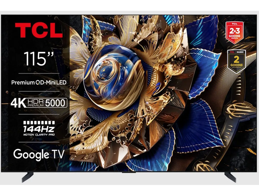 Televizor TCL 115X955Max/MiniLED/115"/4K/144Hz/Google TV/crna Slika 2