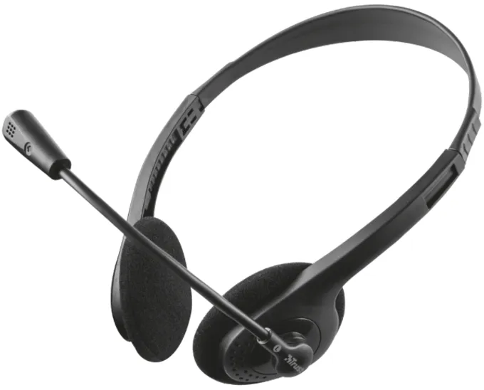 Slušalice TRUST Primo Chat Headset žicne/3,5mm+2x3,5mm/crna Slika 1