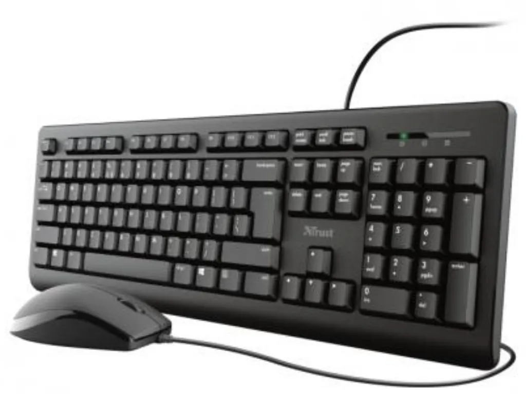 Trust Tastatura+miš TRUST Primo žicni set/US/crna Slika 3