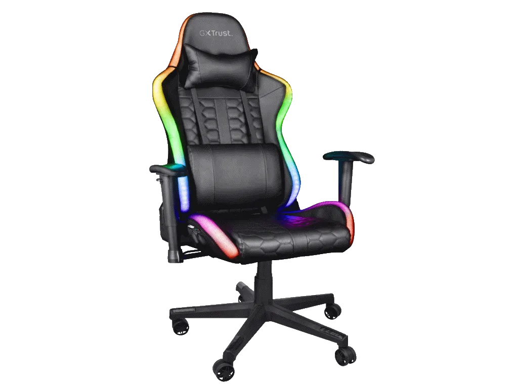 Trust Stolica TRUST GXT 716 RIZZA gaming/RGB LED/crna Slika 1