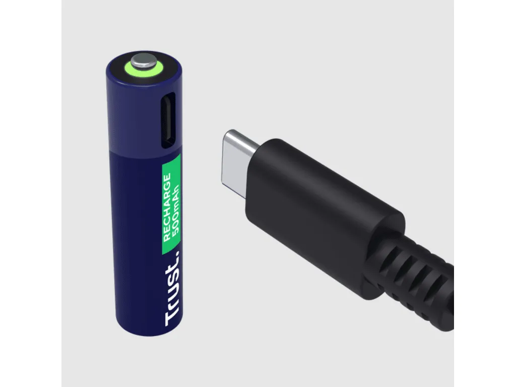 Trust Punjive baterija TRUST USB-C  2P - AAA/2 kom/ crna Slika 3