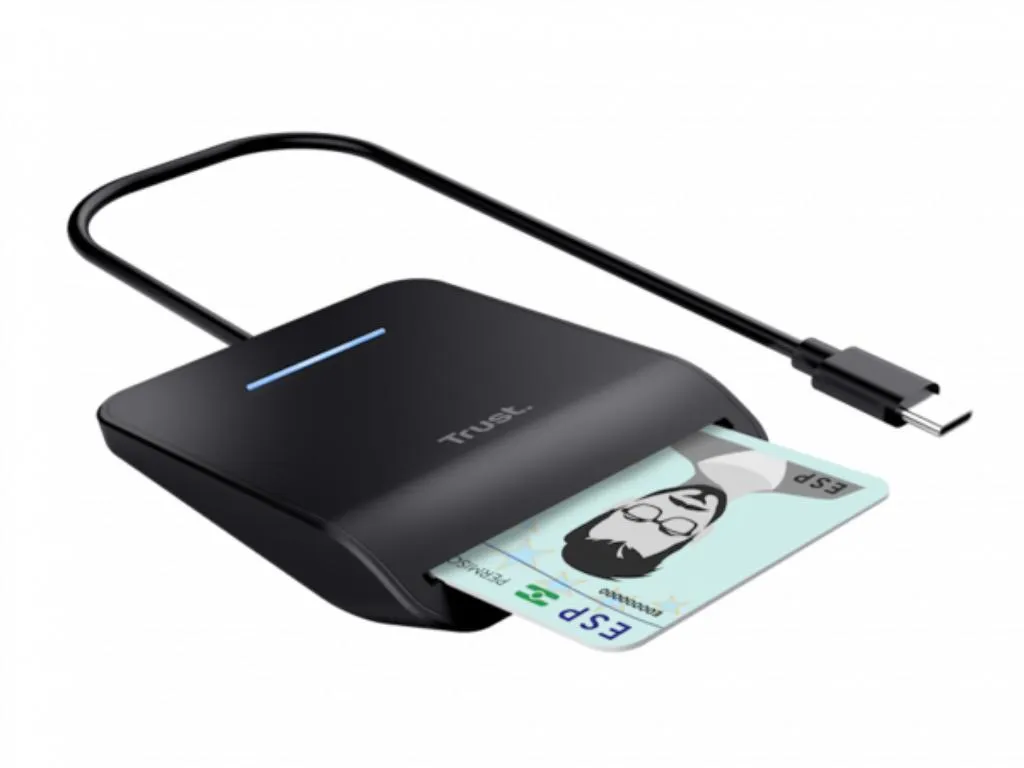 Citac kartica TRUST PRIMO USB-C DNI smart card reader/crna Slika 4