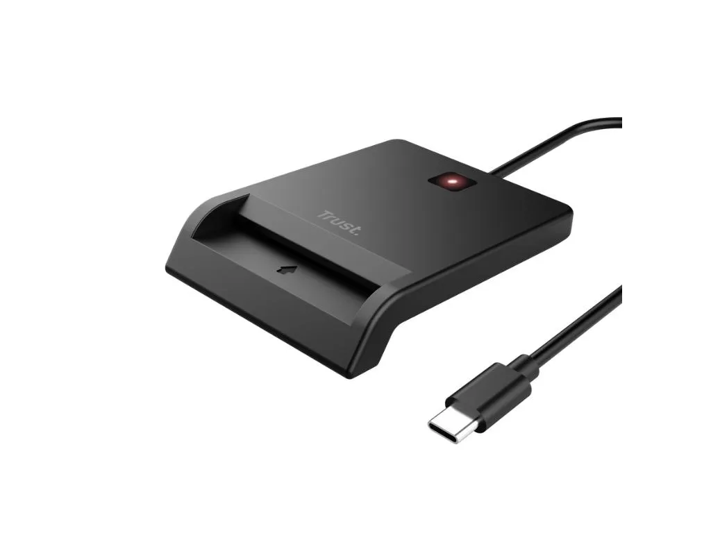 Citac kartica TRUST PRIMO USB-C DNI smart card reader/crna Slika 2