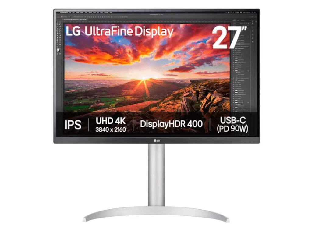 Monitor LG 27UP850K-W 27"/IPS/3840x2160/60Hz/5ms GtG/HDMIx2,DP,USB,USB type C/VESA/pivot/srebrna Slika 2