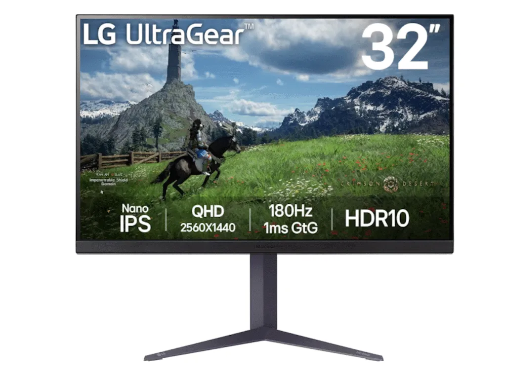 Monitor LG 32GS85Q-B 31.5"/IPS/2560x1440/180Hz/1ms GtG/HDMIx2,DP,USB/Gsync,freesync/pivot,visina Slika 4