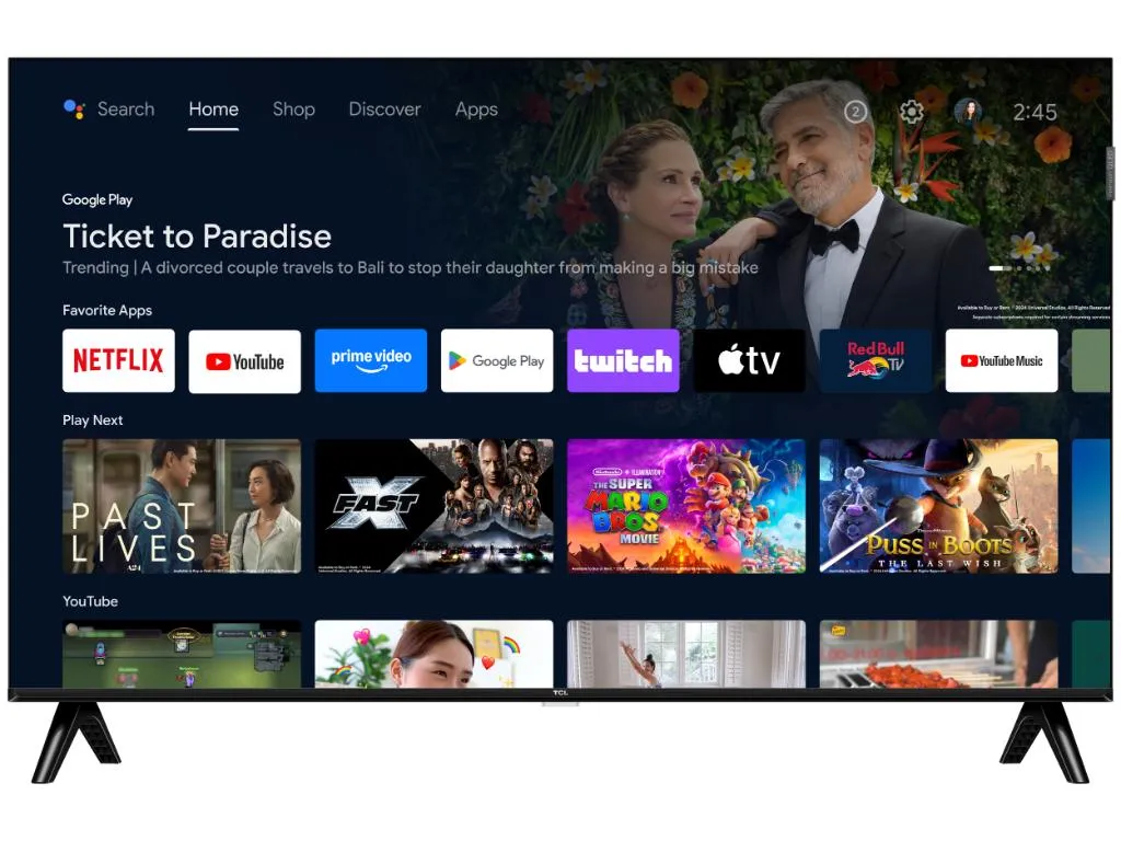 Televizor TCL 32S4K/QLED/32"/HD/60Hz/Google TV/crna Slika 3