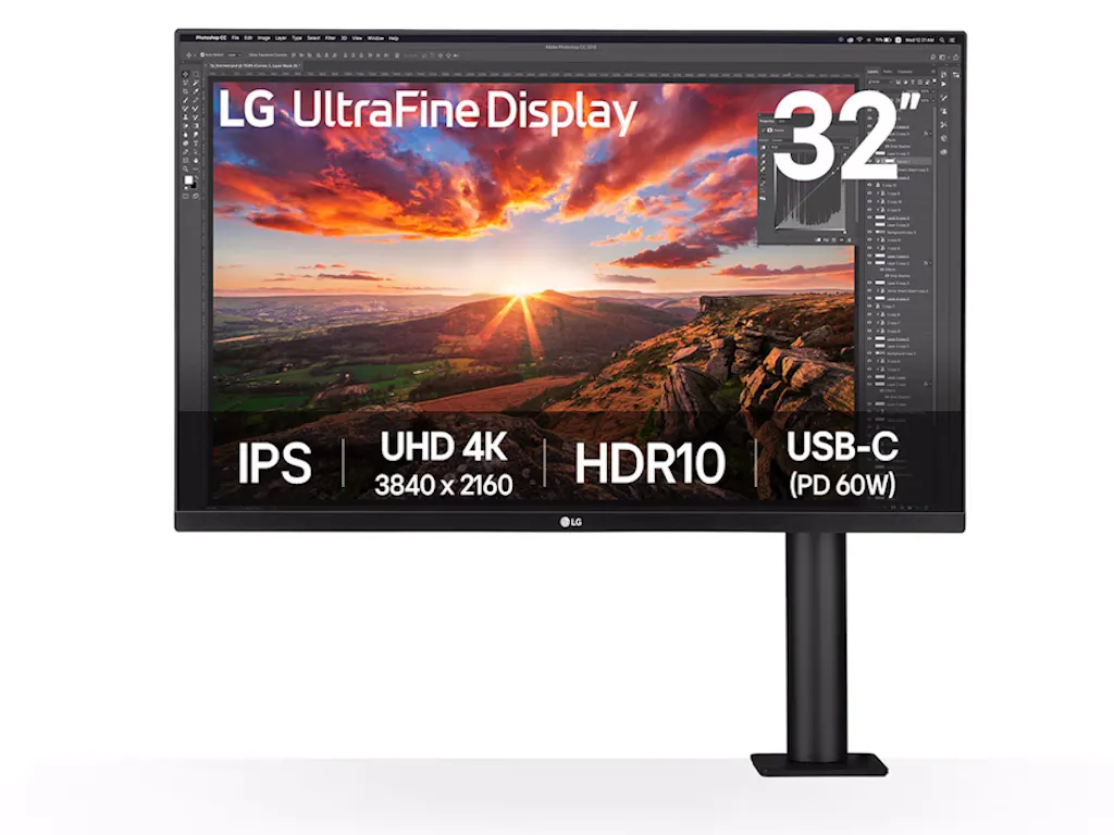 Monitor LG ERGO 32UN880K-B 31.5"/IPS/3840x2160/60Hz/5ms GtG/HDMIx2,DP,USB/pivot,visina/VESA/zvucnici Slika 5