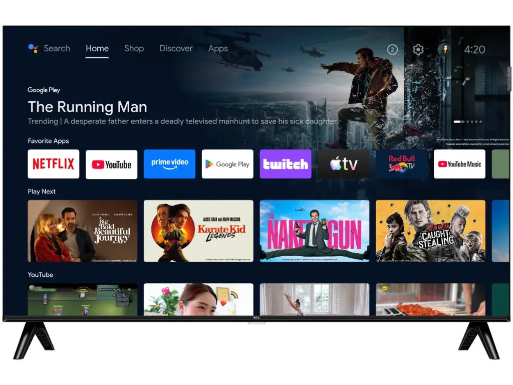 Televizor TCL 40S5L/QLED/40"/Full HD/60Hz/Android TV/crna Slika 5