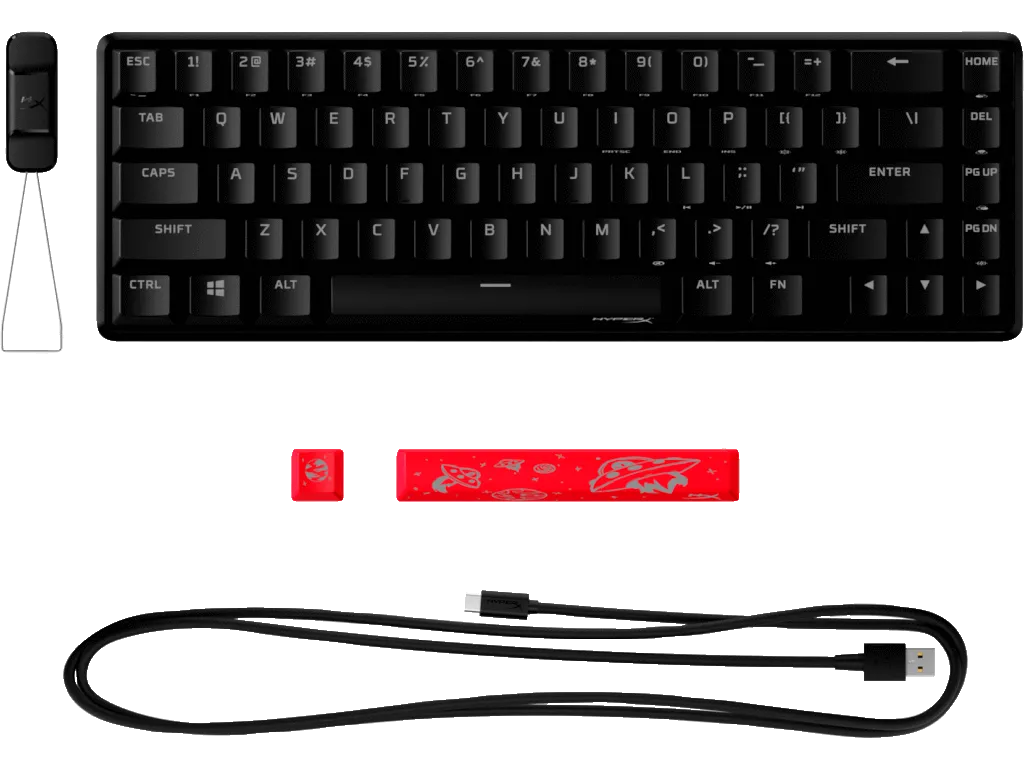 Tastatura HP HyperX Alloy Origins 65/Mehanicka/Gaming/ HX Red/US/4P5N4AA/crna Slika 5