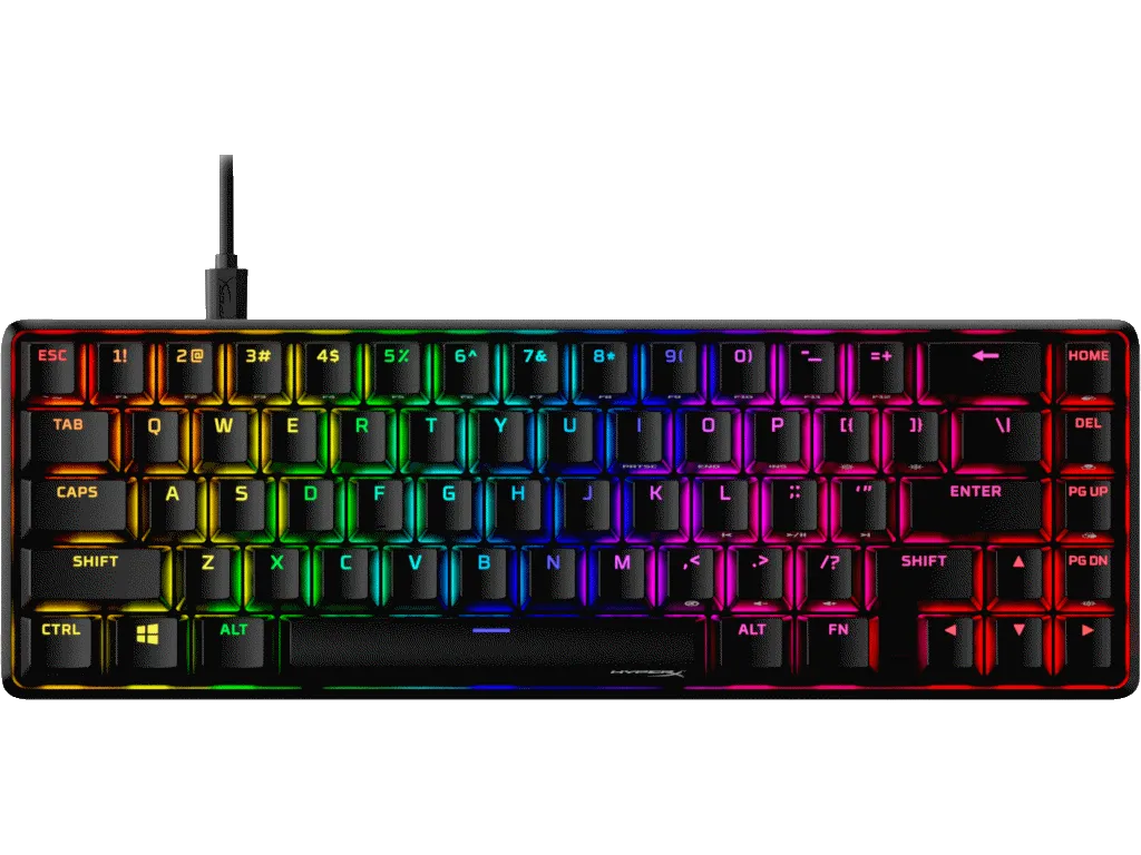 Tastatura HP HyperX Alloy Origins 65/Mehanicka/Gaming/ HX Red/US/4P5N4AA/crna Slika 6