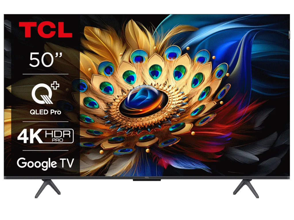 Televizor TCL 50C655/QLED/50"/4K HDR PRO/Google TV/crna Slika 2