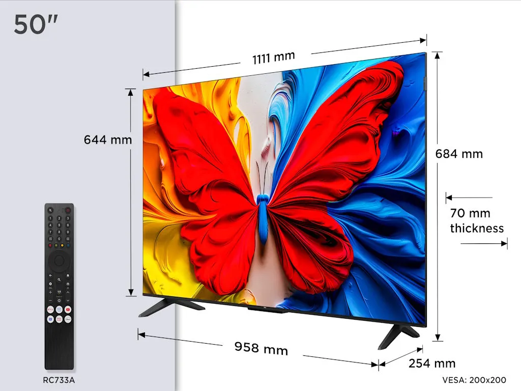 Televizor TCL 50S5K/QLED/50"/Full HD/60Hz/Google TV/crna Slika 7