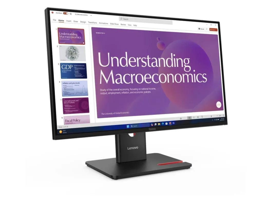 Monitor LENOVO ThinkVision T24D-40 23.8"/IPS/1920x1080/120Hz/4ms/USB-C PD 100W,USB-C PD 15W, 3xUSB-A Slika 2
