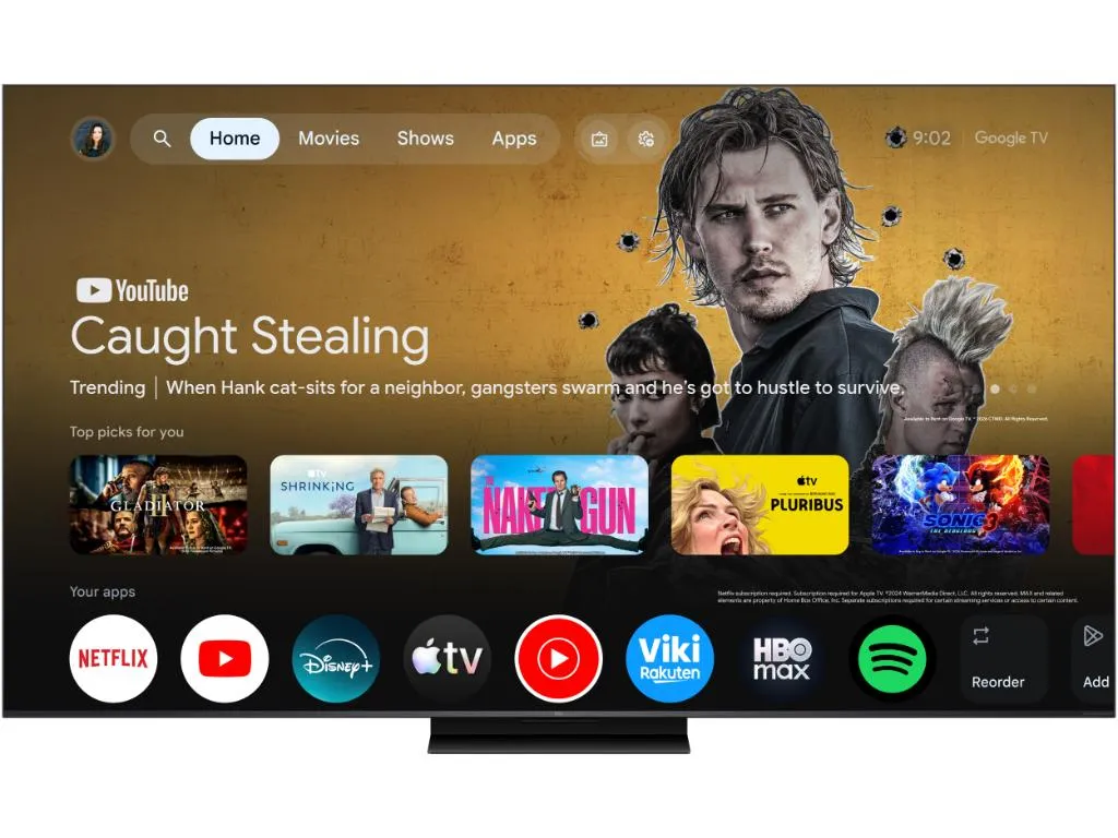 Televizor TCL 65C7L/SQD-MiniLED/65"/4K UHD/144Hz/Google TV/Bang&Olufsen/crna Slika 8