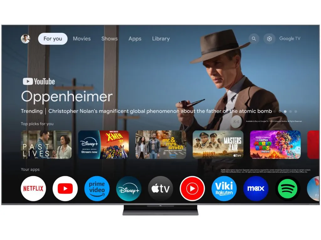 Televizor TCL 65C8K/MiniLED-QLED/65"/4K UHD/144Hz/Google TV/crna Slika 6