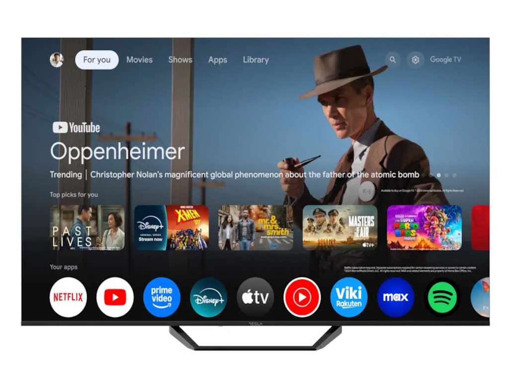 Tesla Televizor TESLA 65E655BUS/D-LED/65"/4K/Smart/Google TV/crna Slika 5