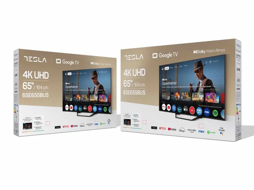 Tesla Televizor TESLA 65E655BUS/D-LED/65"/4K/Smart/Google TV/crna Slika 3