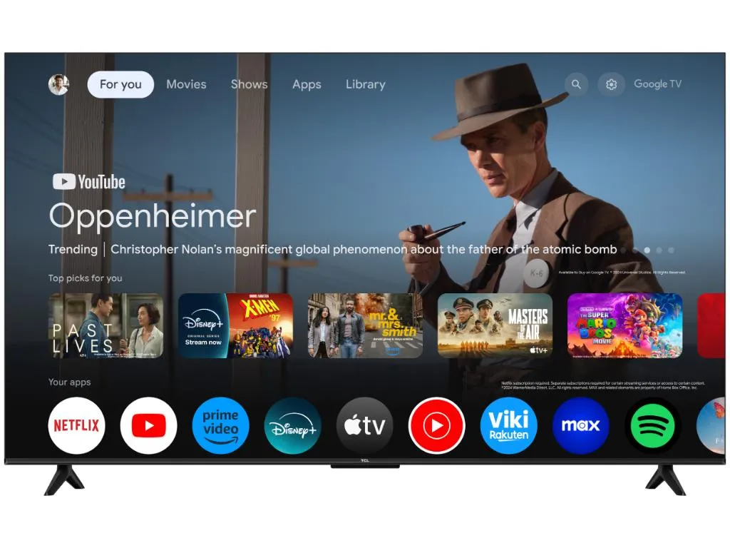 Televizor TCL 65T69C/QLED/65"/4K UHD/60Hz/Google TV/crna Slika 4