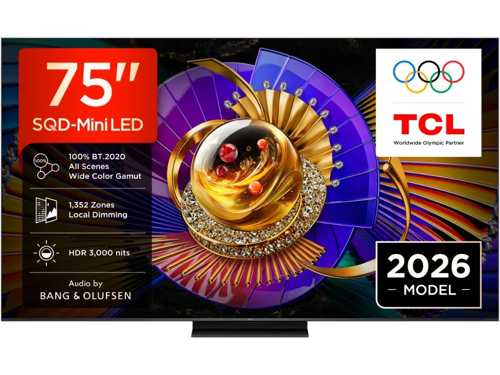 Televizor TCL 75C7L/SQD-MiniLED/75"/4K UHD/144Hz/Google TV/Bang&Olufsen/crna Slika 9