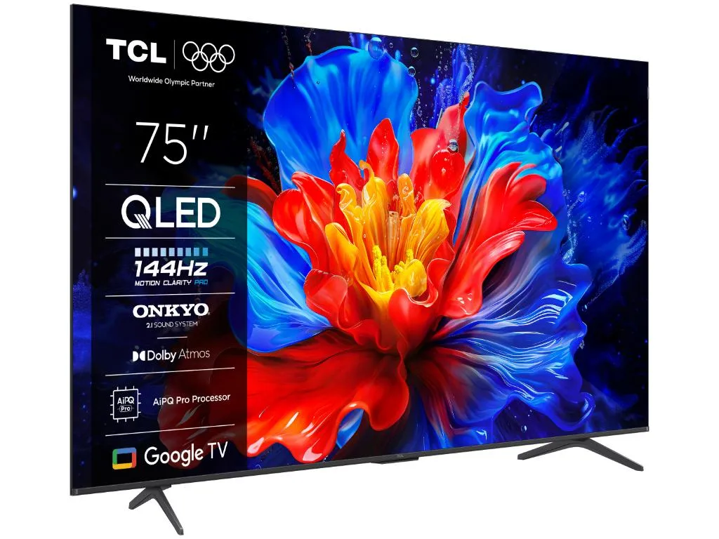 Televizor TCL 75P8K/QLED/75"/4K UHD/144Hz/Google TV/crna Slika 7
