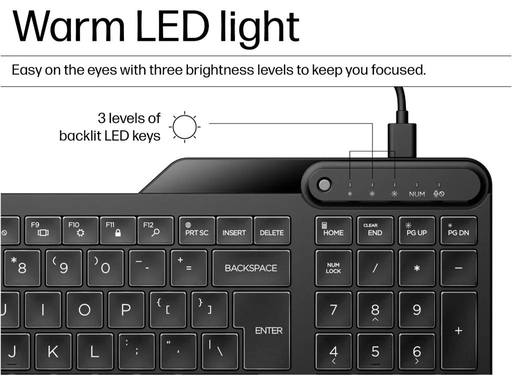 HP PSG Tastatura HP 400 backlight žicna/US/crna Slika 6