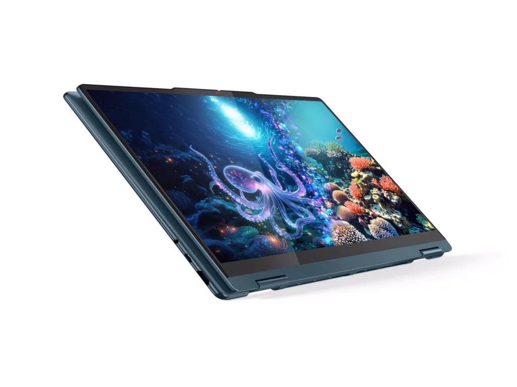Lenovo Laptop LENOVO Yoga 7 2in1 14AKP10 DOS/14" WUXGA OLED/Ryzen AI 5-340/24GB/1TB/bklt srb/smaragd Slika 2