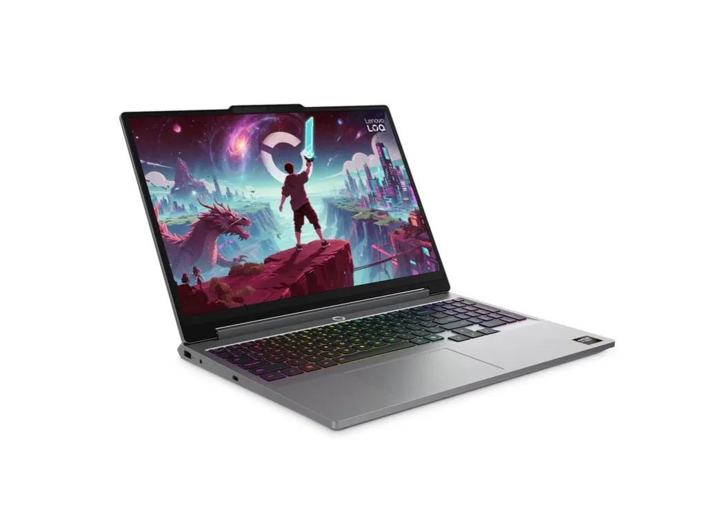 Laptop LENOVO LOQ 15AHP11 DOS/15.3" WUXGA/Ryzen 7-250/16GB/512GB/RTX5050/bklt srb/Siva Slika 2
