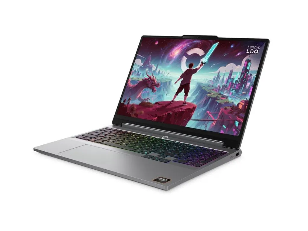 Laptop LENOVO LOQ 15AHP11 DOS/15.3" WUXGA/Ryzen 7-250/16GB/512GB/RTX5050/bklt srb/Siva Slika 3