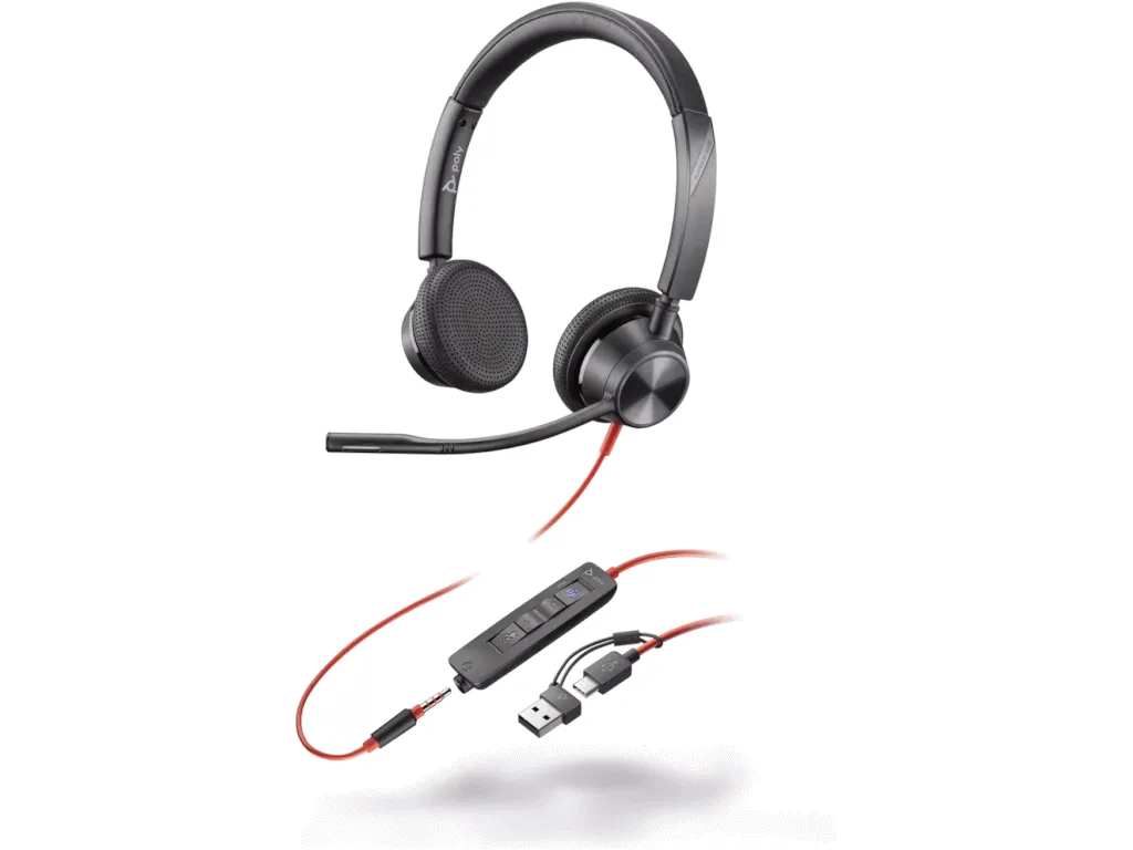 HP PSG Slušalice HPPoly Blackwire 3325 Stereo MS Teams Cert USB-C Headset +3.5mm Plug +USB-C/A Adapter (8X2 Slika 1