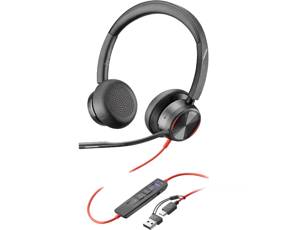 HP PSG Slušalice HP Poly Blackwire 8225 Stereo/Hibrid ANC/AFence/MSTeams/USB-C+USB-C/A Adapter/8X225AA/crna Slika 1