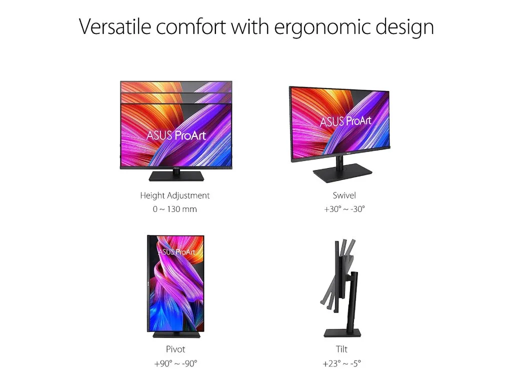 Monitor ASUS Proart PA328QV 31.5"/IPS/2560x1440/75Hz/5ms GtG/HDMI,DP,USB/pivot,visina/zvucnici/crna Slika 2