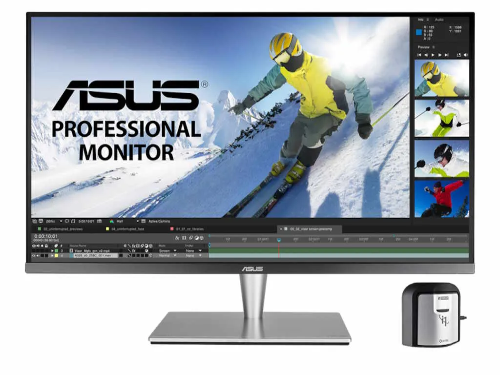 Monitor ASUS ProArt PA32UC-K 32"/IPS/3840x2160/60Hz/5ms GtG/HDMIx4,DP,USB,Thunderbolt3/pivot,visina Slika 4