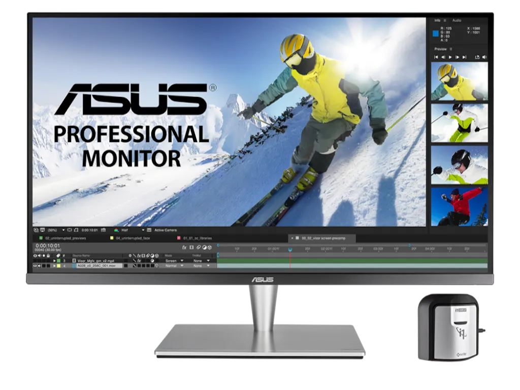 Monitor ASUS ProArt PA32UC-K 32"/IPS/3840x2160/60Hz/5ms GtG/HDMIx4,DP,USB,Thunderbolt3/pivot,visina Slika 8