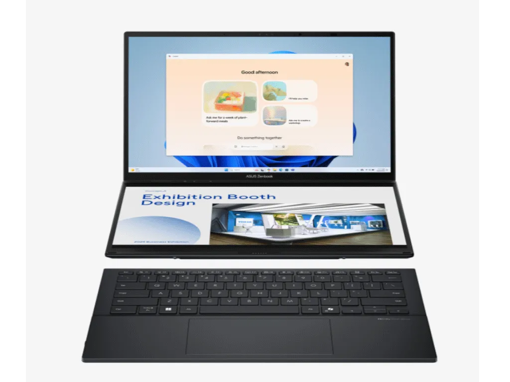 Asus Laptop ASUS ZenBook Duo UX8406CA-PZ005W/WIn11 Home/14" OLED 3K/U9-285H/32TB/2TB/siva Slika 1