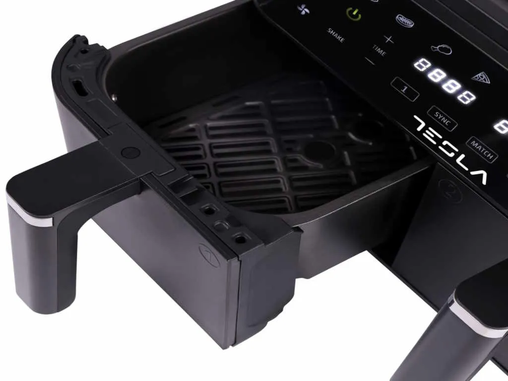 Tesla Air Fryer TESLA AF900BSD 2400W/ 4.5L+4.5L/ digital panel/ crna-inox Slika 2