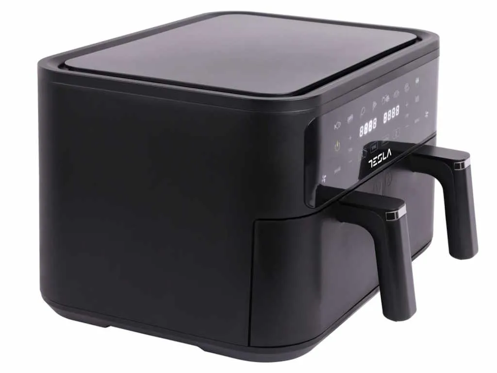 Tesla Air Fryer TESLA AF900BSD 2400W/ 4.5L+4.5L/ digital panel/ crna-inox Slika 3
