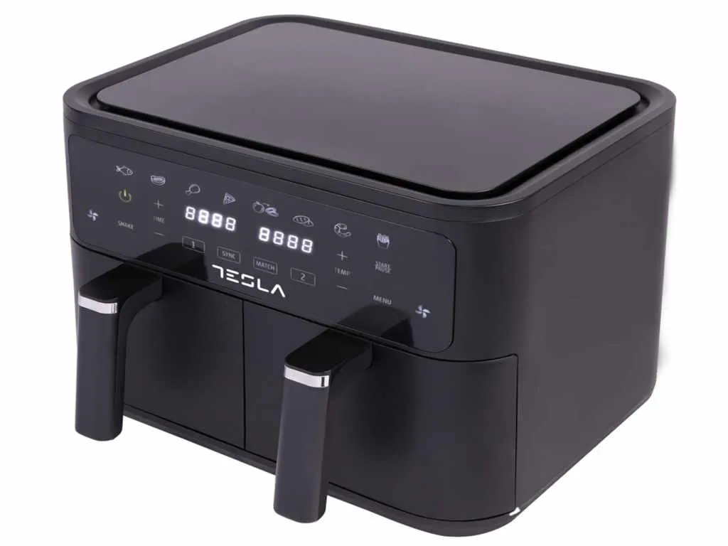 Tesla Air Fryer TESLA AF900BSD 2400W/ 4.5L+4.5L/ digital panel/ crna-inox Slika 5