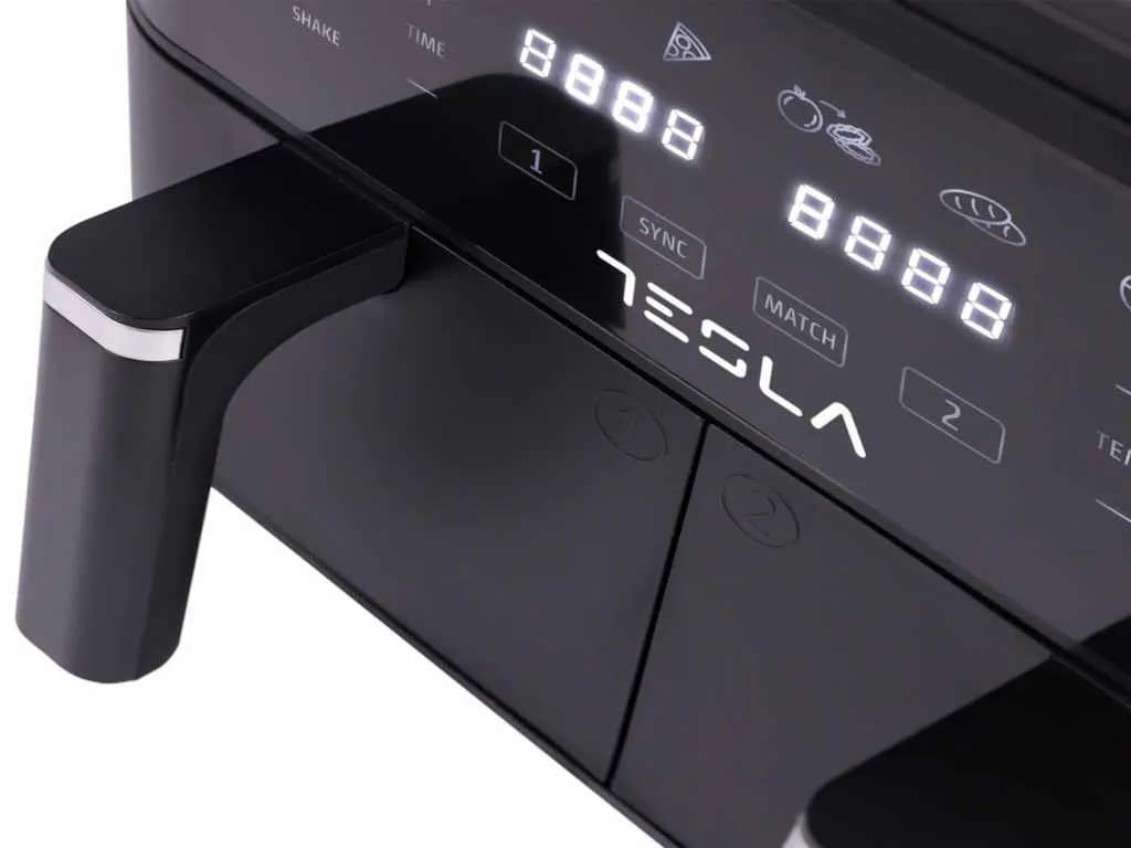 Tesla Air Fryer TESLA AF900BSD 2400W/ 4.5L+4.5L/ digital panel/ crna-inox Slika 6