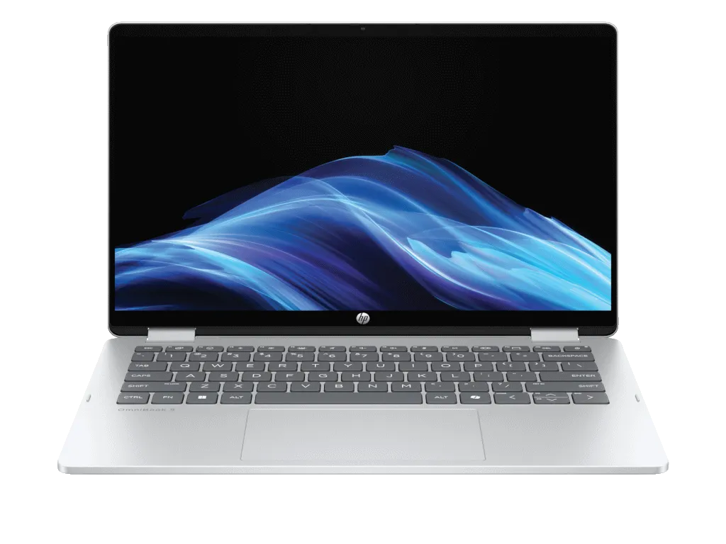 HP PSG Laptop HP OmniBook 5 Flip 14-fp0025nn DOS/14"2K Touch/Core 7-150U/24GB onboard/1TB/backlit/srebrna Slika 3